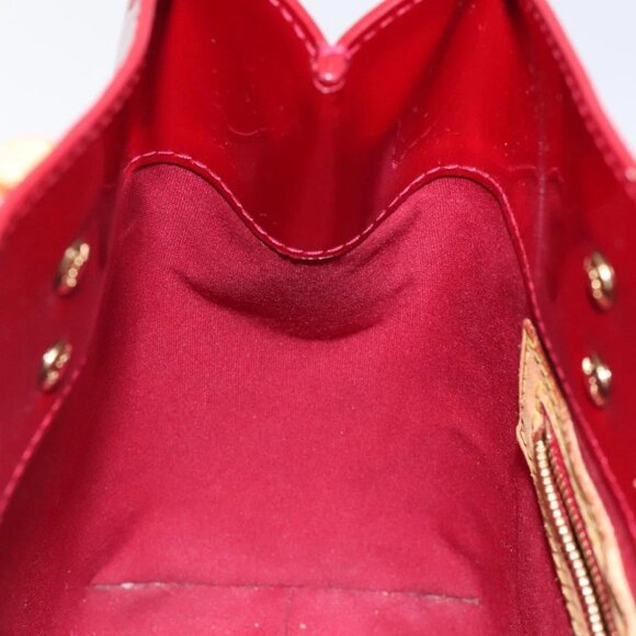 LOUIS VUITTON Monogram Vernis Reade PM Hand Bag Pomme D'amour M91990 Auth 118174 - Picture 8 of 16